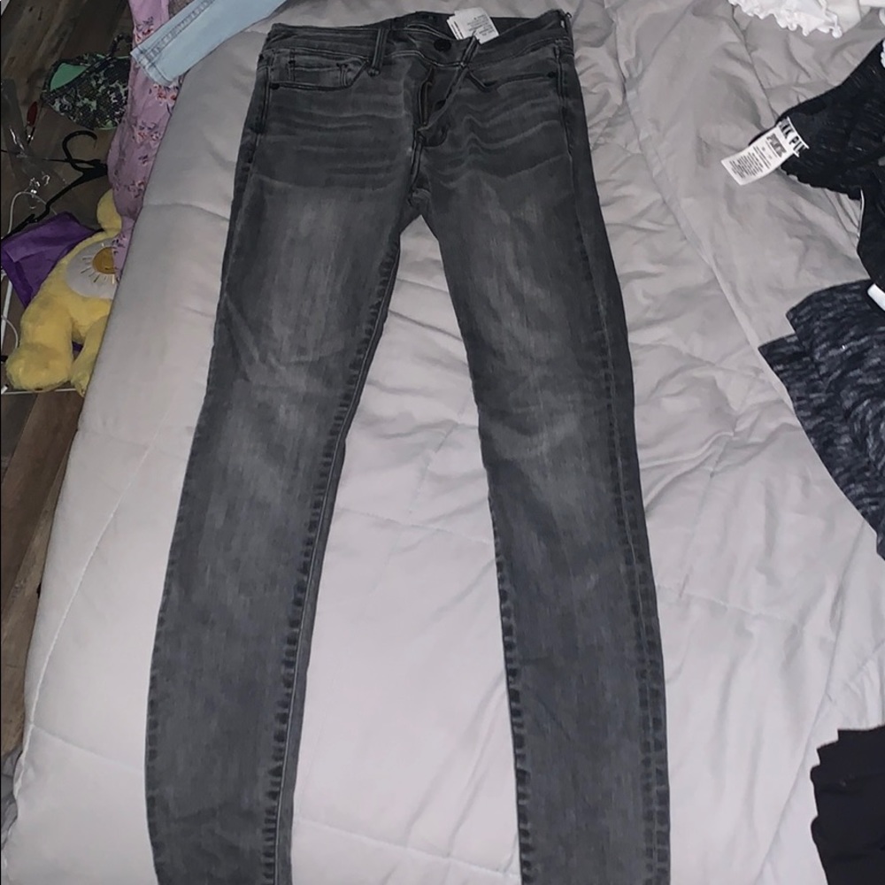 gray jeans